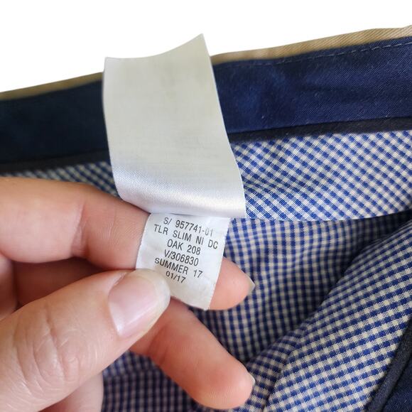 Banana Republic Factory Mens Non Iron Tailored Slim Fit Chino Pants Size 38 X 32 - Picture 10 of 14